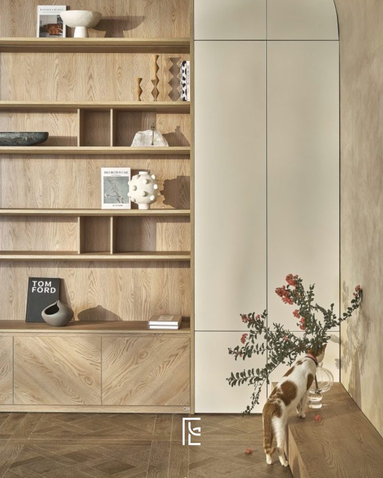 Hệ kệ gỗ đặt làm theo yêu cầu