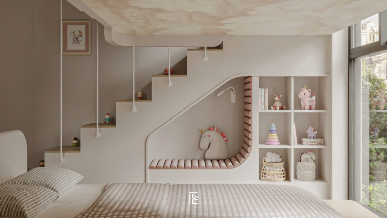 Phòng trẻ em với nội thất gỗ Elehaus